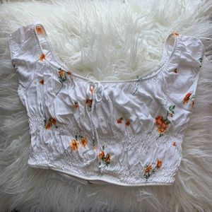Kendall and Kylie floral top